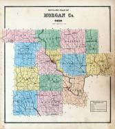 Morgan County Outline Map, Morgan County 1875